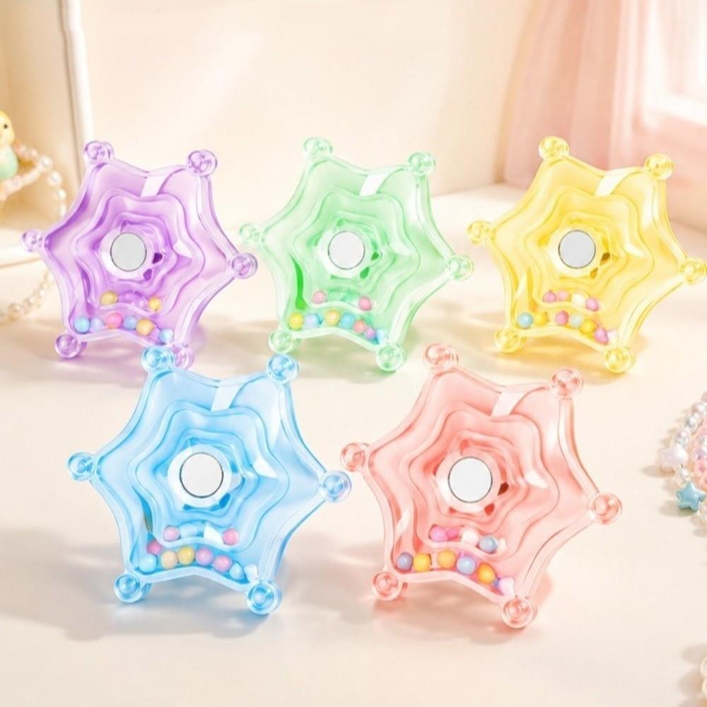 Colorful Beads Parrot Spinning Enrichment Toy Self-play Bird Spinner Toy Bird Cage Use