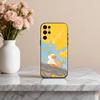Cute D-Doubao D-Duck Phone Case For Samsung S25,24,23,22,30,21,10,9,Ultra,Plus,Lite,FE,4,5 G Soft Black Case