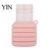 Foldable Liquid Dispensers 50/110ML Collapsible Silicone Travel Bottle for Toiletries, Leak Proof Reusable Toiletry Bottles Size Container, Refillable