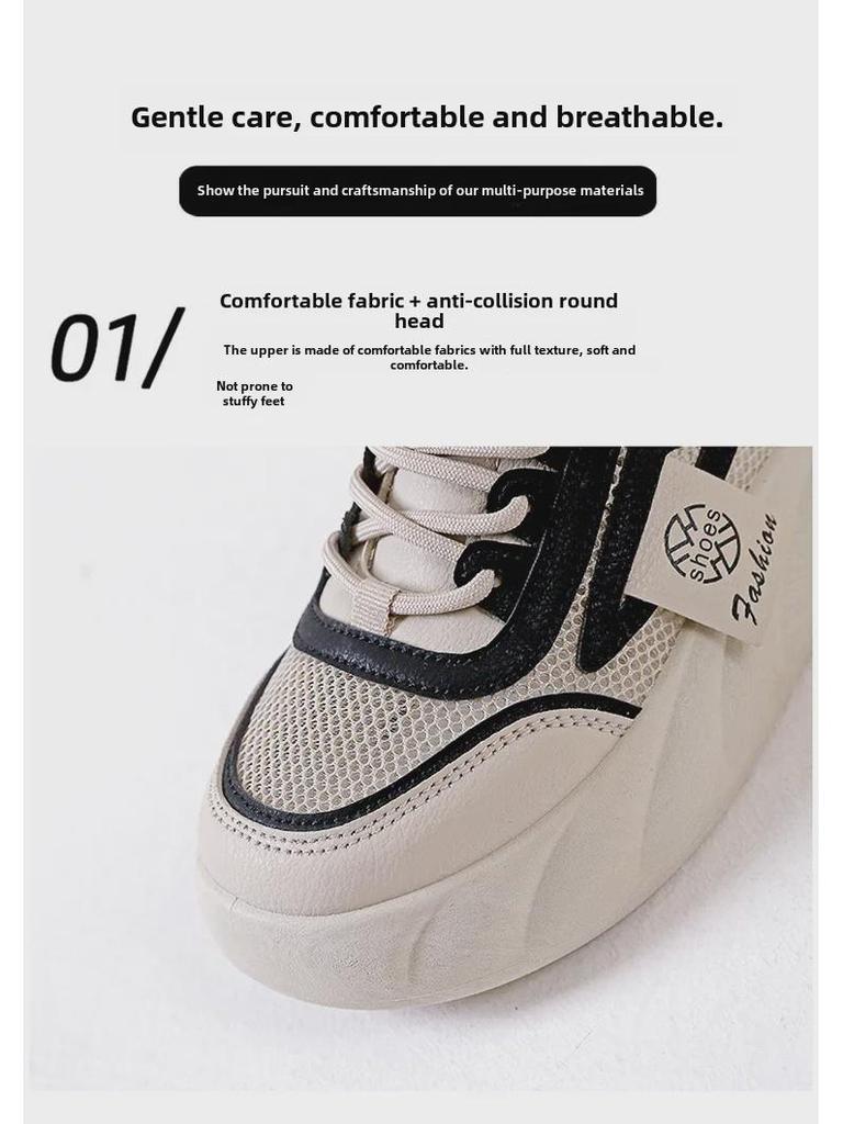 2025 Летние модные сетчатые белые женские тапочки с мягкой подошвой и дышащими свойствами - Новый стиль 6681