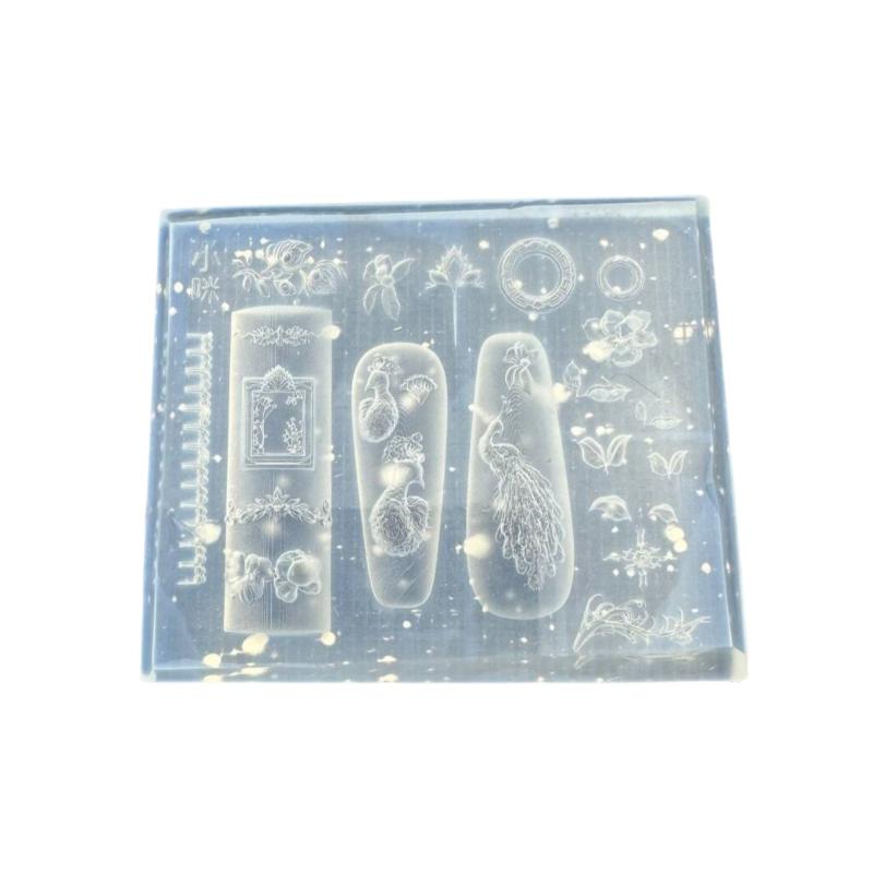 3D Силиконовая форма для ногтей Цветок Шелковая лента Дизайн Бабочки Прозрачный Рельеф DIY Украшение для нейл-арта Инструмент для маникюра