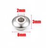 50-100Pcs 3-8mm Stainless Steel Spacer Beads Round Flat Charms Loose Beads for DIY Bracelets Necklace Jewelry Making Accessories
