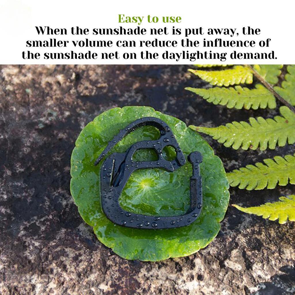 Многофункциональные пластиковые круглые зажимы для тента, садовая солнцезащитная сетка, фиксирующий зажим, многоразовый для кемпингового тента, крючок для сетки от птиц