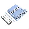 Bass Guitar Bridge, Metal Parts Adjustable DIY Accs with Wrench Screw, 5 String for Playing,