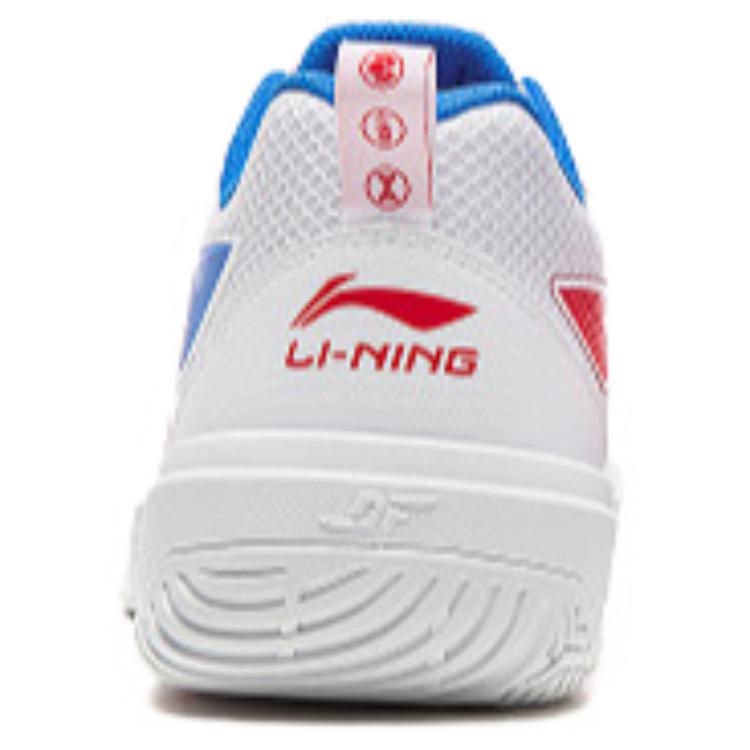 Li Ning Амортизирующие Устойчивые к истиранию Упругие Низкие Бадминтонные Кроссовки Унисекс Стандартные Белые AYTW001-1