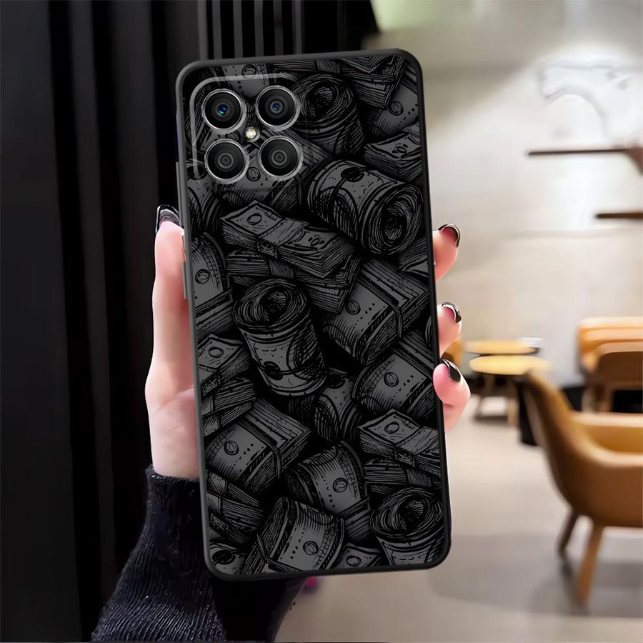 Чехол для Honor X7 8X 200 400 Lite Magic5Lite X9a X6 90 X5b X8 70 Funda Чехол для телефона Печать 'Время - деньги'