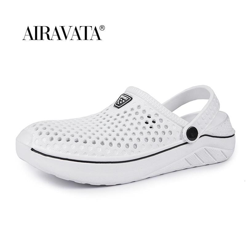 Mens Womens Summer Clogs Fashion Non-Slip Breathable Sandals Garden Bath Slippers Couples Shoes