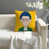 Anime Cute PPop ManS Pillow Case Natural Linen Organic Fabric DoubleSided Printing Sofa Home Decor Cushion Cover