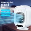 Ventilador de mano portátil con pulverizador de agua, mini ventilador USB recargable de 3 velocidades