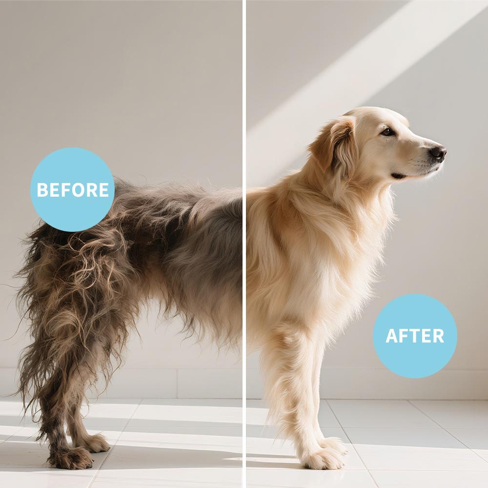 Deep Cleansing 5-in-1 Pet Shampoo - For Cats Dogs Full Body Use, Soft Combing Fluffy Clean Grooming