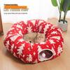 Christmas Tree Cat Tunnel & Bed - Flannel, Warm, Foldable, Custom Design