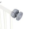 Adjustable Safety Gate w/ One Extensions, Four Adjustable Screws, White