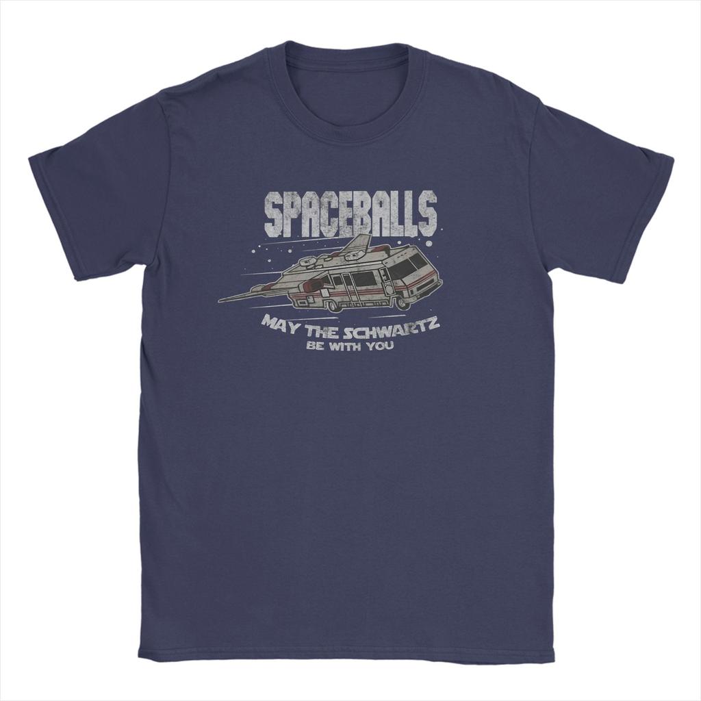 Awesome Spaceballs RV May the Schwartz Be With You TShirts Unisex Crewneck Cotton T Shirt Short Sleeve Tees 6XL Clothes