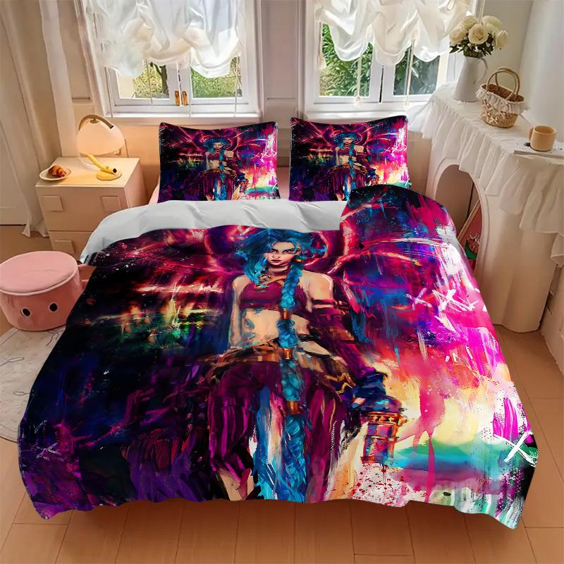 3Pcs Fantasy Warrior Flames Bedding Sets For All Sizes New 3D Printed Bed Cover Comforter Duvet Cover Pillowcase Bedroom Decoration