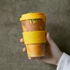 Кружка Ecoffee (Экосбор Чашка) - Многоразовая, Экологичная Чашка с Блюдцем, Винсент Ван Гог, 400 мл, 814 041