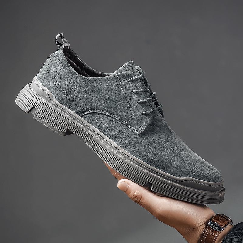 Мужская обувь в британском стиле, деловая повседневная кожаная обувь, внешнеторговая осенняя новая универсальная повседневная обувь из свиной кожи, простая модная обувь