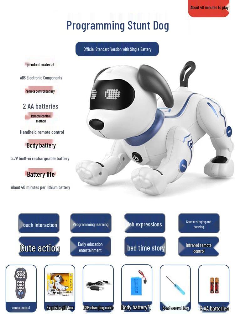 Smart Remote Control Robot Pet: Educational Toy for Kids - Dog & Cat Model, Perfect Year of the Horse Gift