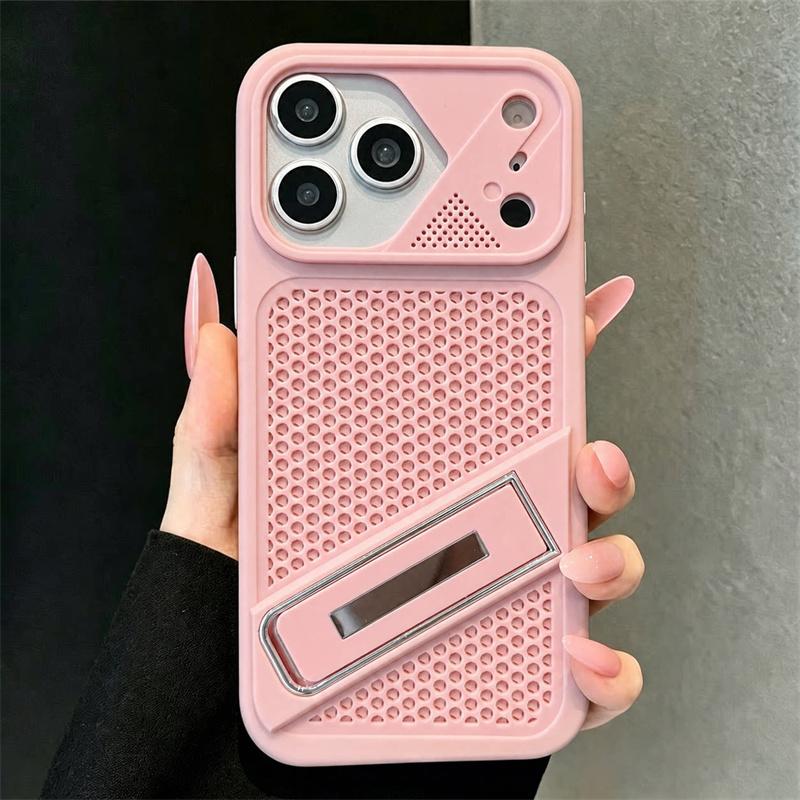 Роскошный чехол-подставка для iPhone 17 13 12 11 14 15 16 Pro Max с теплоотводом, мгновенно трансформирующийся в бампер для 17Promax
