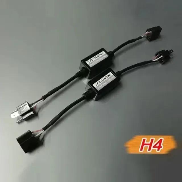 1/4 шт. H1/H4/H7/H11/9005/9006 Автомобильный светодиодный декодер Черный Антимерцающий светодиодный декодер Canbus Устранитель ошибок Автоаксессуар