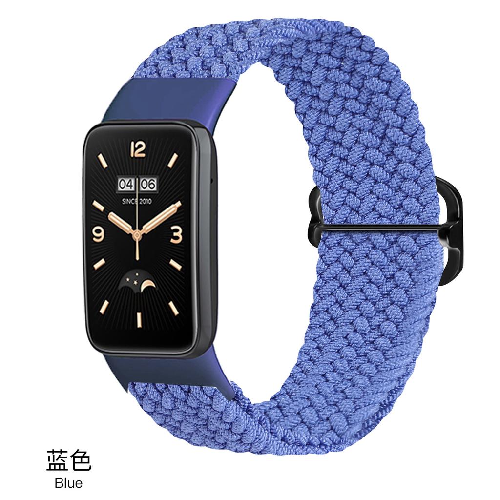 Нейлоновый ремешок для Xiaomi Mi Band 7 8 Pro Эластичный регулируемый Плетеный solo loop Браслет Correa для mi band 7 pro miband 7pro Ремешок