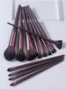 A High-end 12pcs Makeup Brush Set with a Storage Bucket, Soft and High-quality Fiber Bristles, and Portable Travel Makeup Tools