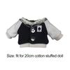 Playing House Cotton Stuffed Dolls Embroidery Jackets Baseball Uniform 20cm Doll Clothes