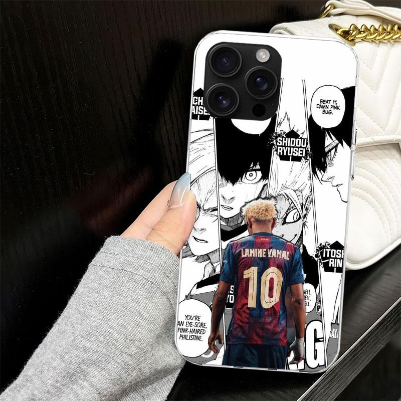 Чехол L-Lamine Y-Yamal 19 для iPhone 17 Air 16 16E 15 14 11 Pro Max, мягкий чехол для телефона 12 13 Mini 7 SE 2020 8, силиконовый черный чехол