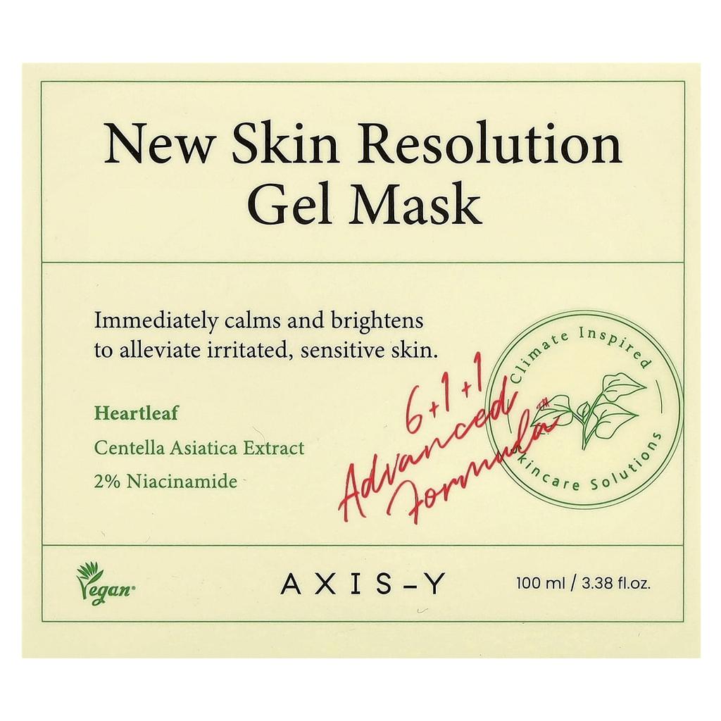 AXIS-Y Новая гелевая маска для лица New Skin Resolution, 100 мл (3,38 жидких унций)