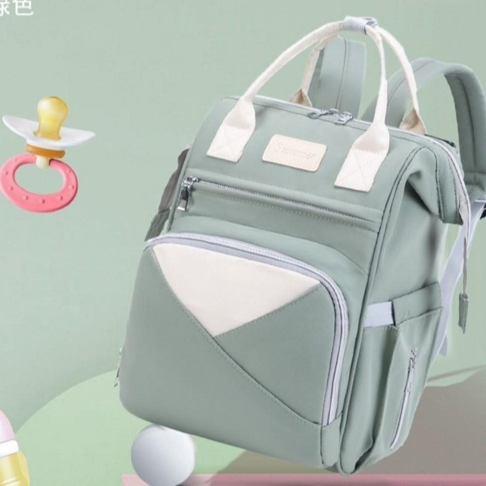 Large Capacity Mommy Bag Nylon Maternity Travel Bag Fashionable Nappy Bagpack Maternity