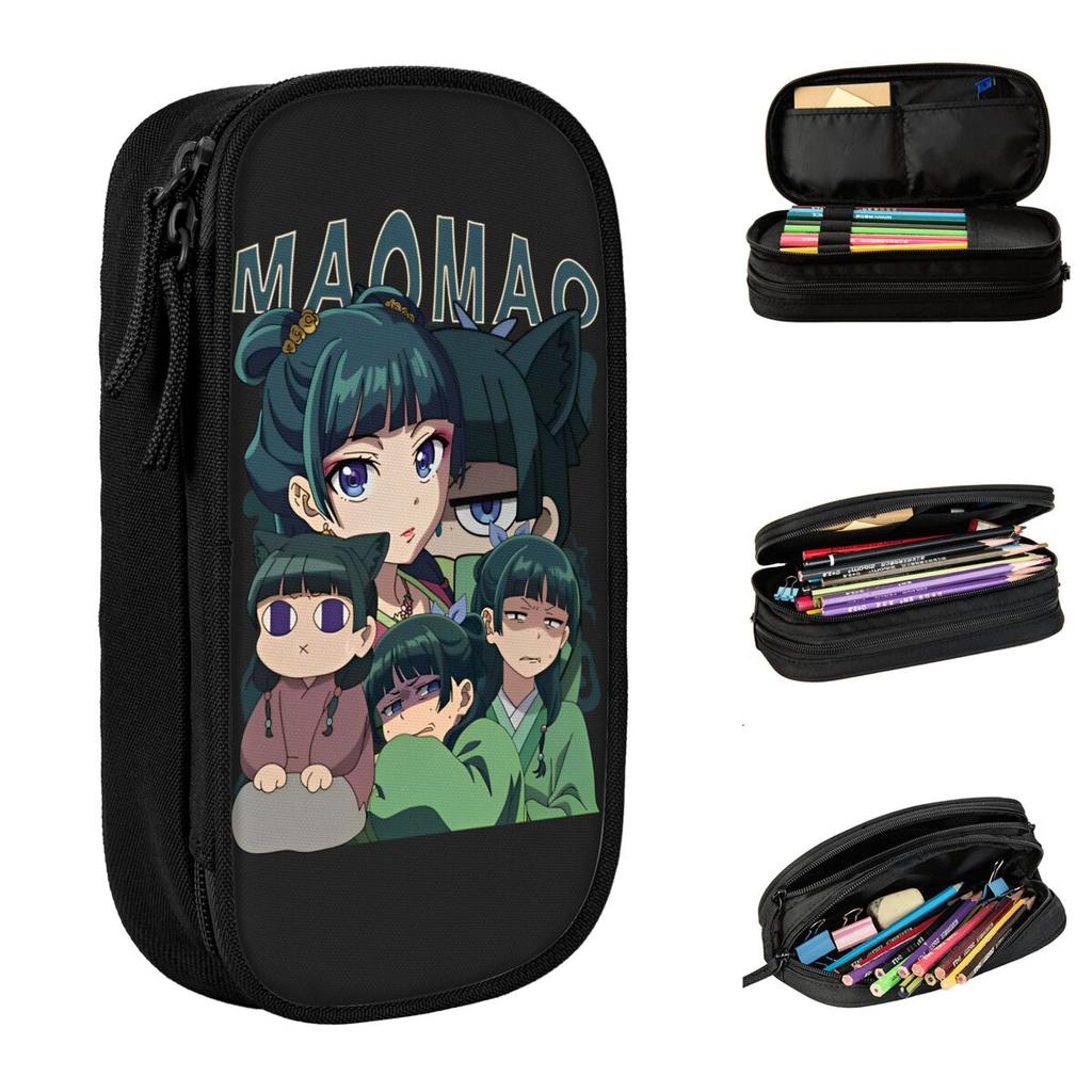 Kawaii Maomao The Apothecary Diaries Pencil Case Pencilcases Pen Holder for Student Bags School Supplies Gifts Stationery