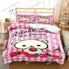 Anime Character Cute Rilakkuma Bear Bedding Set Full/Queen/King Size Duvet Cover Pillowcase Kids Adult Soft Home Textile Set