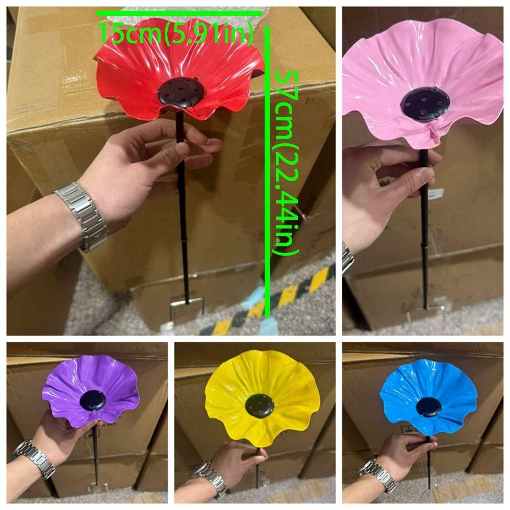 Handcrafted Garden Metal Flower Stake Sturdy Iron Bird Water Feeder  Backyard