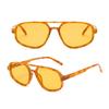 Big Frame Double Beam Sun Glasses Wide Legs Retro Trend Eyewear  Photography