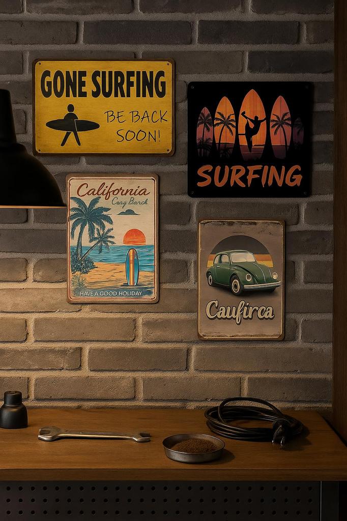 American Plate, Vintage Style, Garage, Retro, Metal, Miscellaneous, Wall Decor, Antique, Vintage (2)