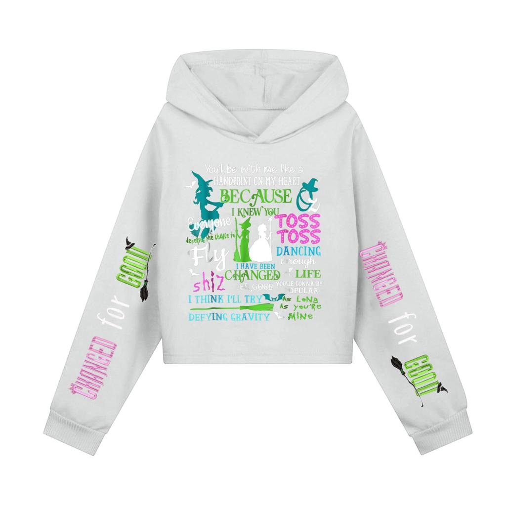 Children's Hooded Hood, Trendy  Long Sleeved Witch Hoodie