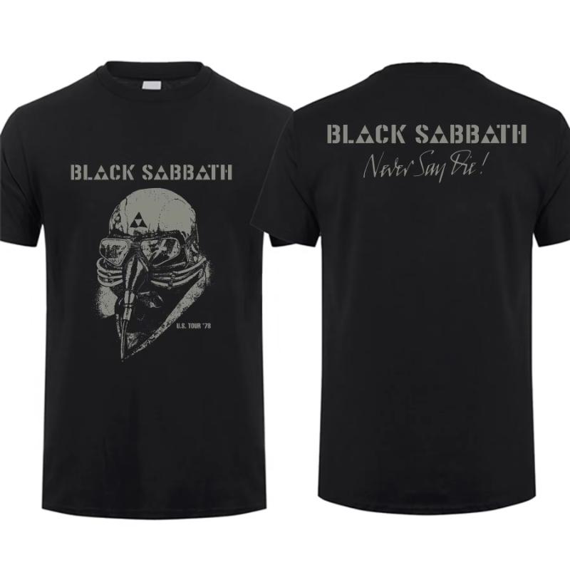 Amazing Tees Men Black Sabbaths Vol 4 T Shirt Double-sided Casual T-shirt Male T-shirts Graphic Short Sleeve Comfortable