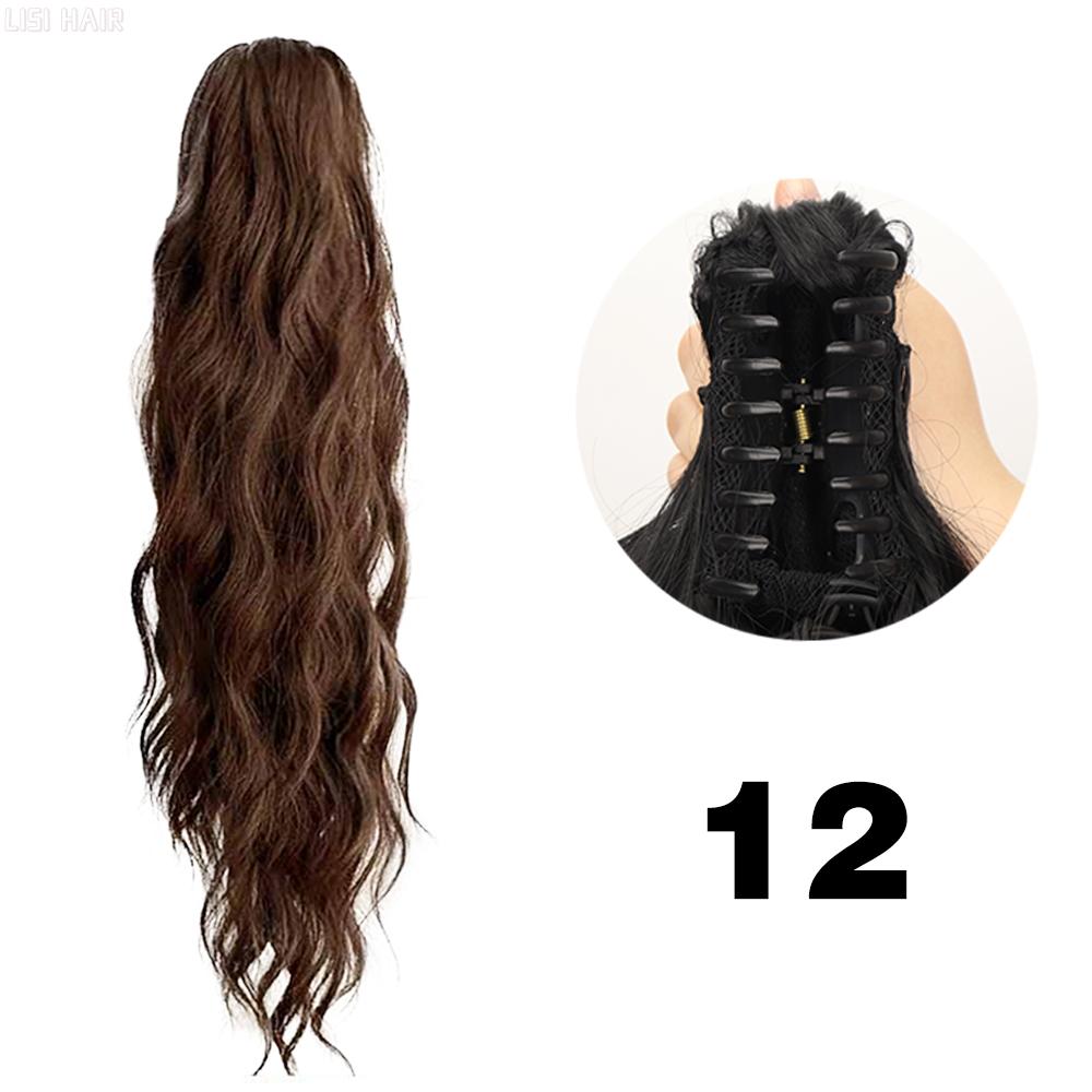 MISS WIG Synthetic Long Wavy Claw In Ponytail Hair Extensions Heat Resistant Pony Tail Hair For Women Cosplay Use