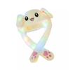 Plush Rabbit  Ear  Hat Colorful Luminous Type Cute Pink / White Bunny Airbag Hat