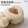 Высококачественные хлопковые тапочки, женские милые хлопковые туфли, зимние женские тапочки на толстой подошве для дома, высококачественные зимние пушистые тапочки