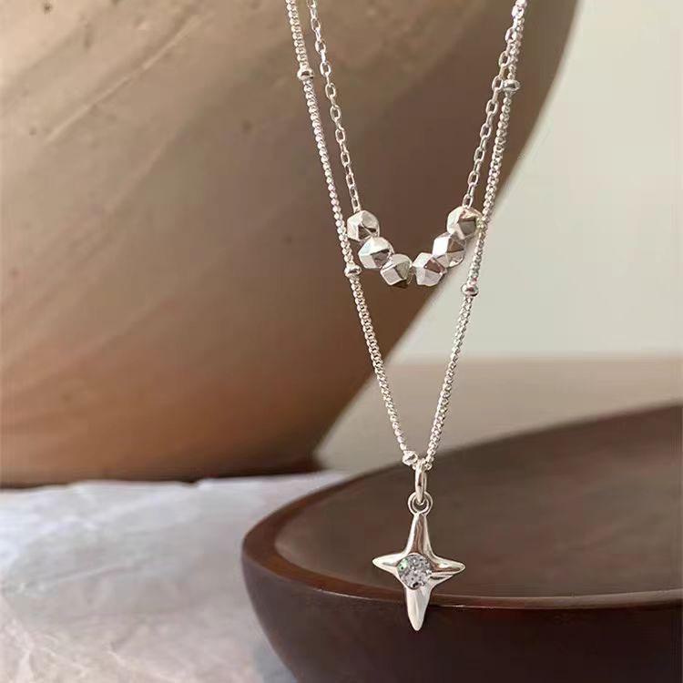 Шикарное двухслойное ожерелье на ключицу: Элегантный, милый и модный дизайн 2025 года