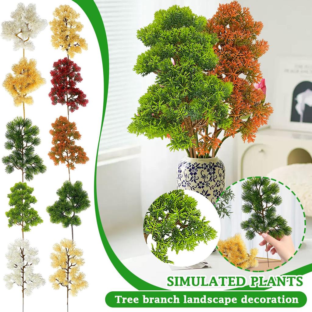 Simulation Plant Thuja Branch Fake Branch Decoration Welcoming Artificial Plastic Flower Beauty