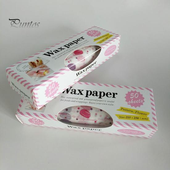 Puntos 50 шт./пакет вощеная бумага с рисунком сердца антипригарная пищевая упаковка маслостойкая сухая бумага для гамбургеров