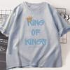 King Of Kings Tshirt Christian Clothing Religious Gift For Unisex Jesus Christ Streetwear Faith Short Sleeve Tees