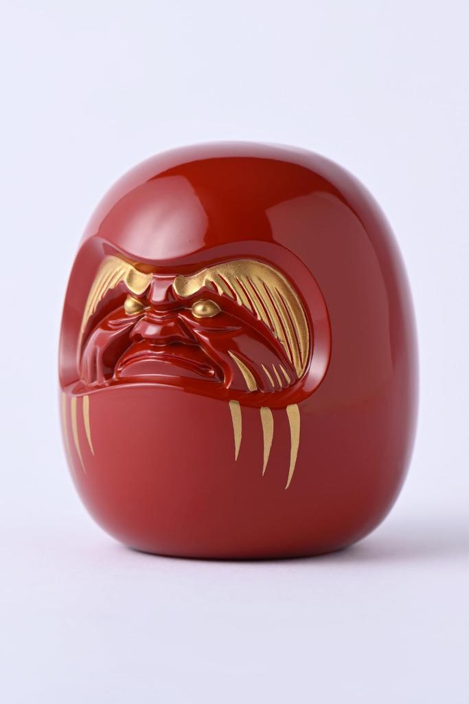 Красная фигурка Дарума Gingado от Engaku Takaoka Copperware Daishi, (Дарума РЕ)