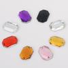 Round Multi-Faceted Double-Hole Flat-Back Acrylic Rhinestones for DIY Jewelry Accessories
