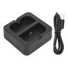 Двойное зарядное устройство для видеодомофона Пластиковое зарядное устройство для аккумуляторов дверного звонка с 2 портами зарядки