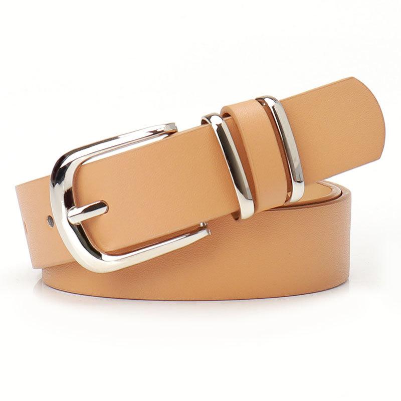 2.8x103см Простой ремень с пряжкой-штифтом с леопардовым узором из ПУ кожи Модный универсальный пояс для женщин для платья, джинсов, костюмов