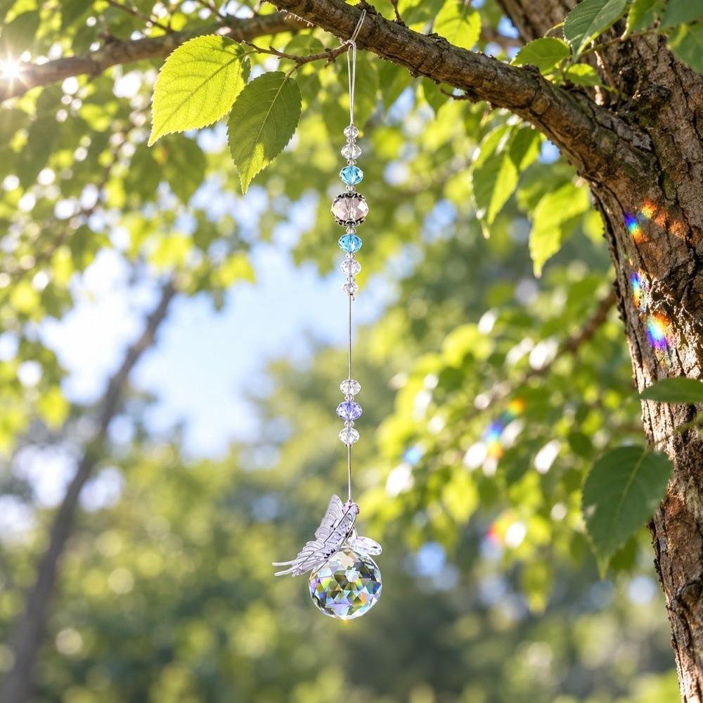 Butterfly Crystal Prism Ball Prism Effect Window Pendant Rainbow Suncatcher  Outdoor Hanging