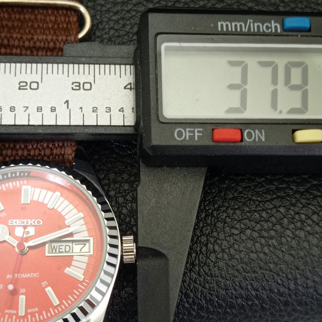 ВИНТАЖНЫЕ ОТРЕМОНТИРОВАННЫЕ МУЖСКИЕ АВТОМАТИЧЕСКИЕ ЧАСЫ SEIKO 5 6309A ЯПОНИЯ КРАСНЫЙ ЦИФЕРБЛАТ a440699-4