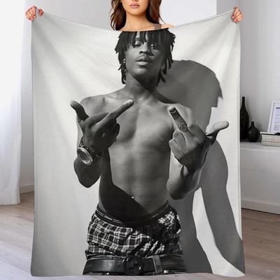 Плед на колени с изображением рэпера Chief Keef, для дома и декора, пледы для кровати, дивана, с аниме-тематикой, пушистые, мягкие, роскошные, детские.